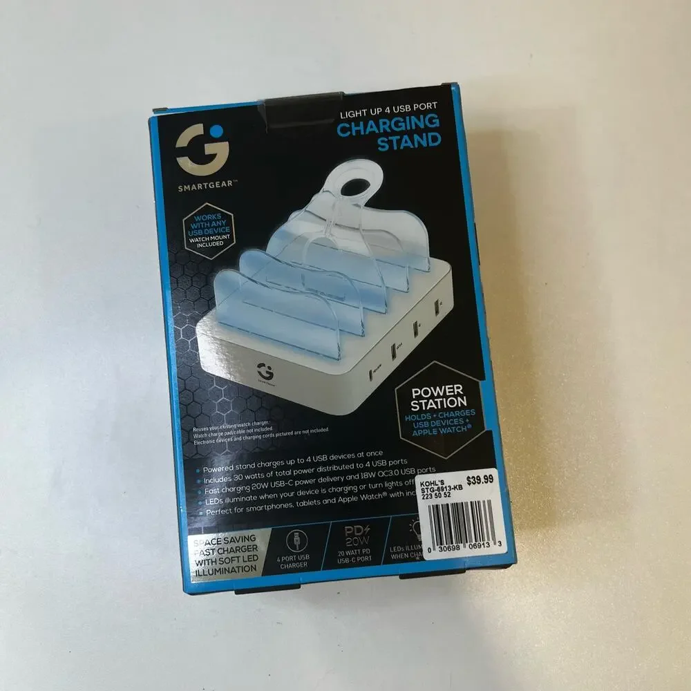 NWT Smart Gear Light Up 4 USB Charging Port